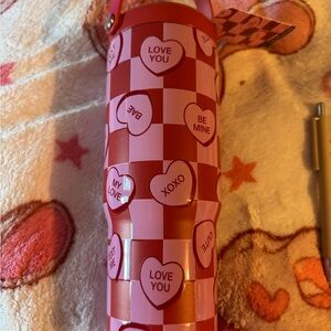 Love-Themed Pink and Red Drinkware